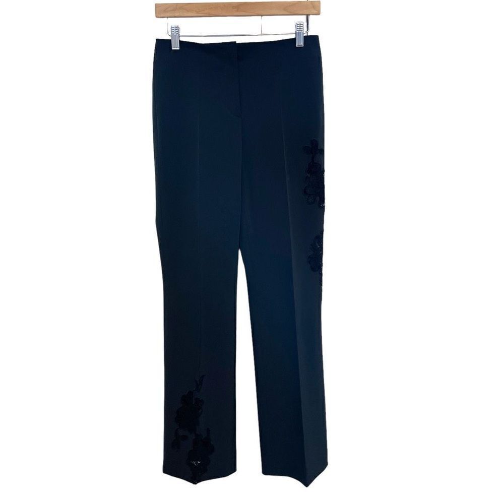 CAMBIO Floral Cut Out Dress Pants